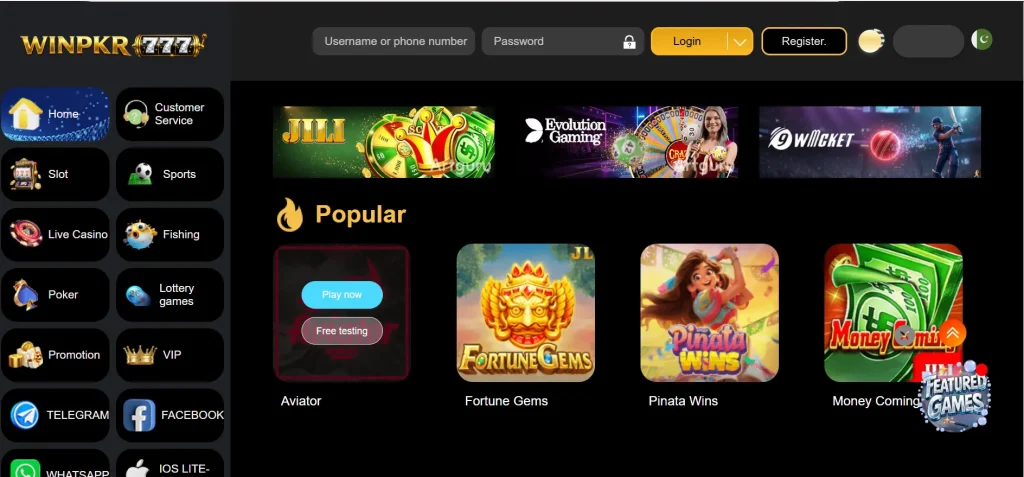 winpkr77 Game